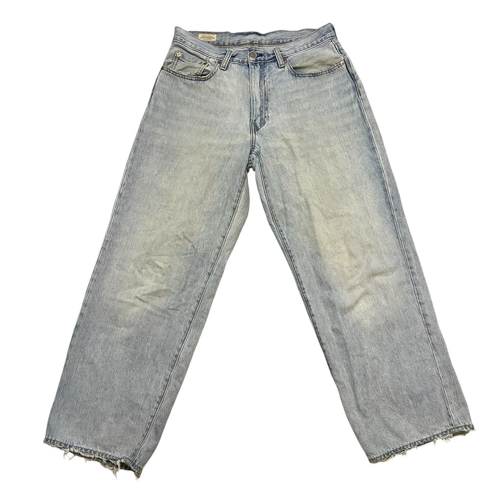 Levi's Premium 578 Baggy Jeans Mens W31 Light Wash Distressed A4750-0022 31x29